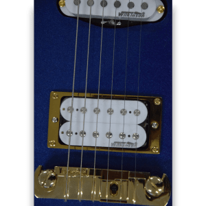 Custom Made Metallic Blue Prince Cloud Style 6 Strings Electric Guitar - Image 4