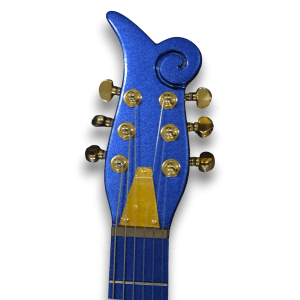 Custom Made Metallic Blue Prince Cloud Style 6 Strings Electric Guitar - Image 6