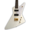 Custom Made White Korina Style Explorer 4 Strings Electric Bass
