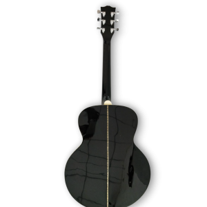 Custom Made Acoustic SJ-200 Style Elvis Presley Black Beauty Acoustic Guitar - Image 4