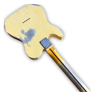 Custom Made Heavy Aged Butterscotch Blonde Relic Tele Style 6 Strings Electric Guitar - Image 7