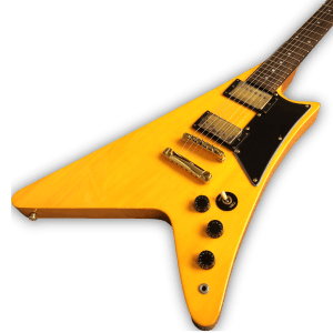 Custom Made Moderne Heritage Style Natural Finish 6 Strings Electric Guitar - Image 2