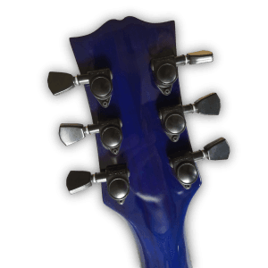 Custom Made LP Style Ocean Blue Fade Quilted Maple Top Electric Guitar - Image 5