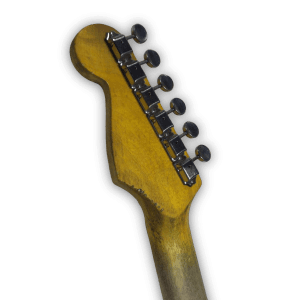 Custom Made Aged Red Heavy Relic Style 6 Strings Electric Guitar - Image 4