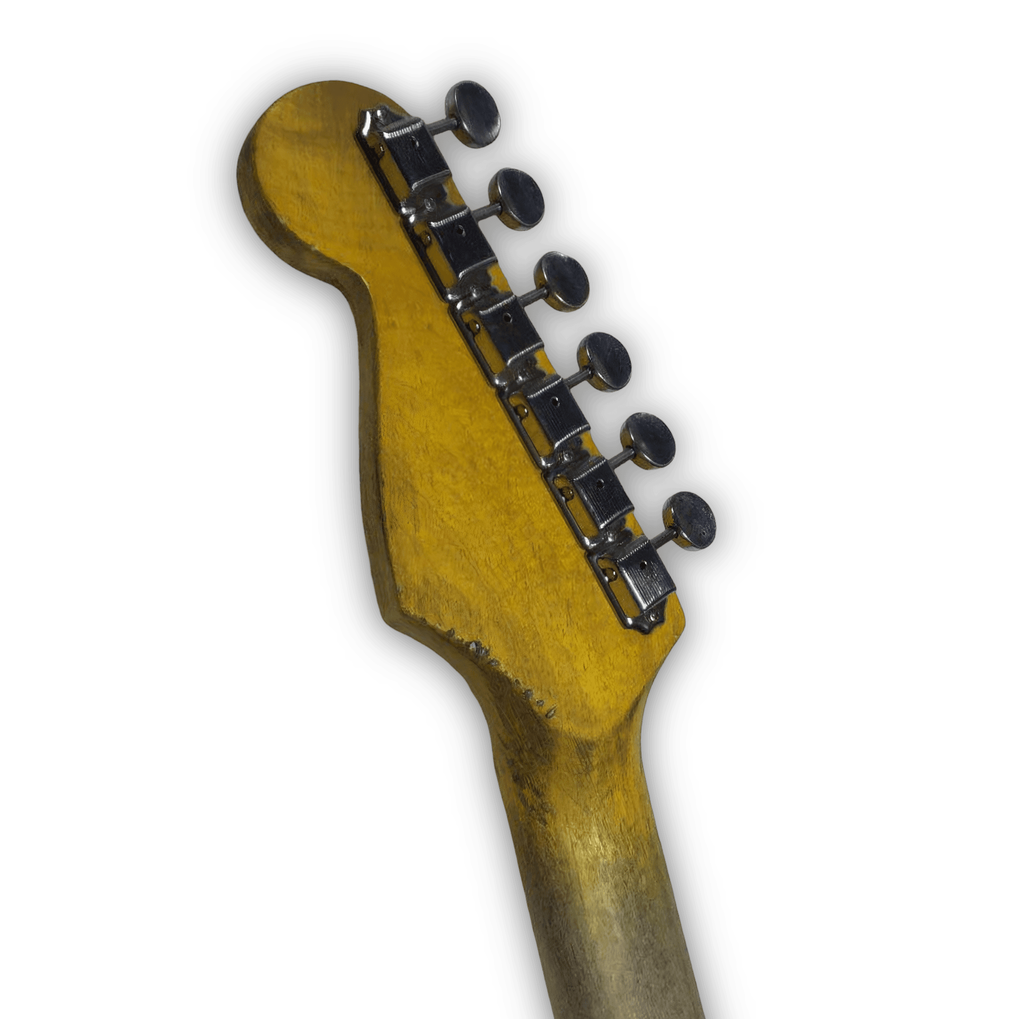 Custom Made Aged Red Heavy Relic Style 6 Strings Electric Guitar - Image 4