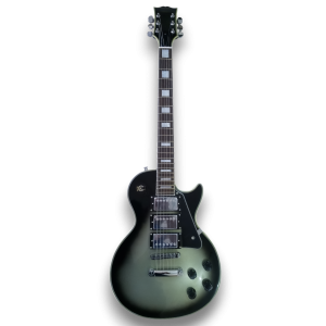 Custom Made Metallic Silverburst Teardrop LP Style 6 Strings Electric Guitar - Image 2