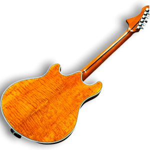 Custom Made Semi-Hollow Trey Anastasio Style Flame Maple Top 6 Strings Electric Guitar - Image 5
