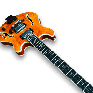 Custom Made Semi-Hollow Trey Anastasio Style Flame Maple Top 6 Strings Electric Guitar - Image 4