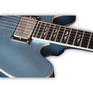 Custom Made Pelham Blue 335 Style Dave Grohl 6 Strings Electric Guitar - Image 2
