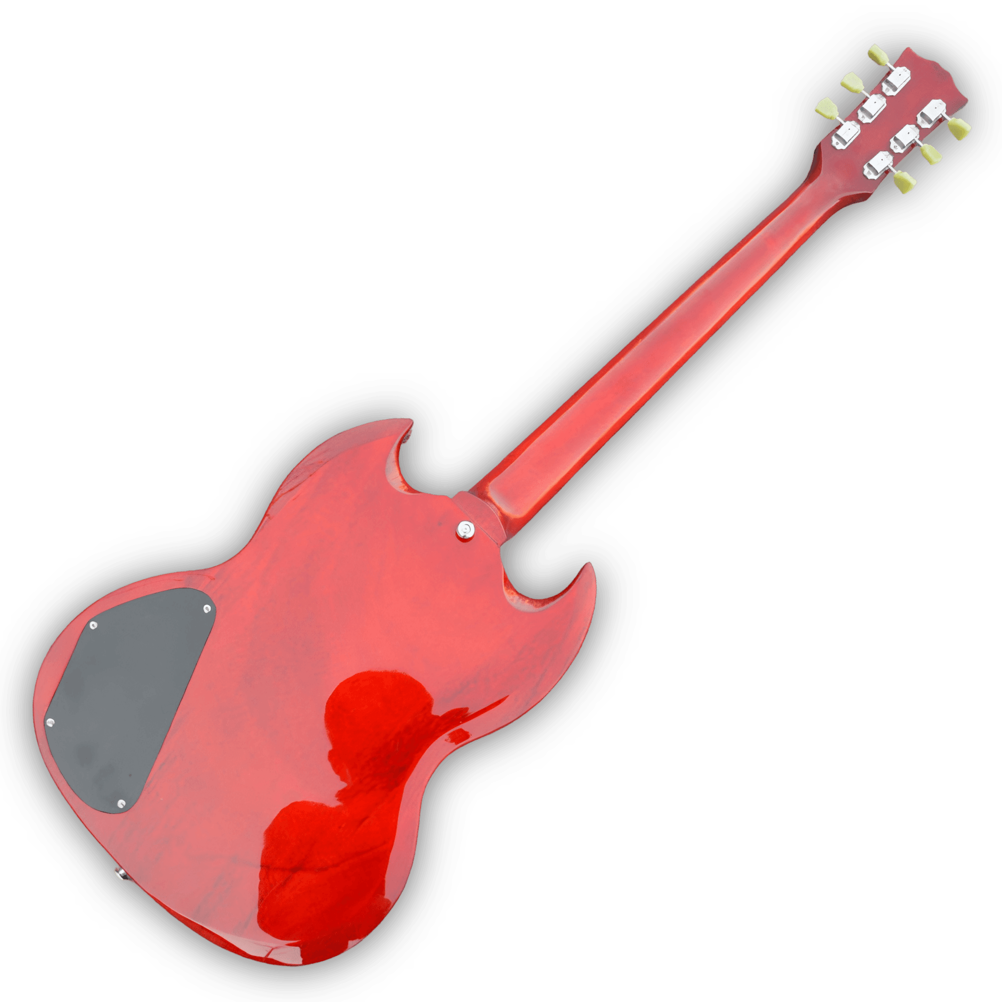 Custom Made SG Junior Style Vintage Cherry 6 Strings Electric Guitar - Image 2