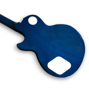 Custom Made Flame Maple Top 6 Strings LP Style Blueberry Burst Electric Guitar - Image 4