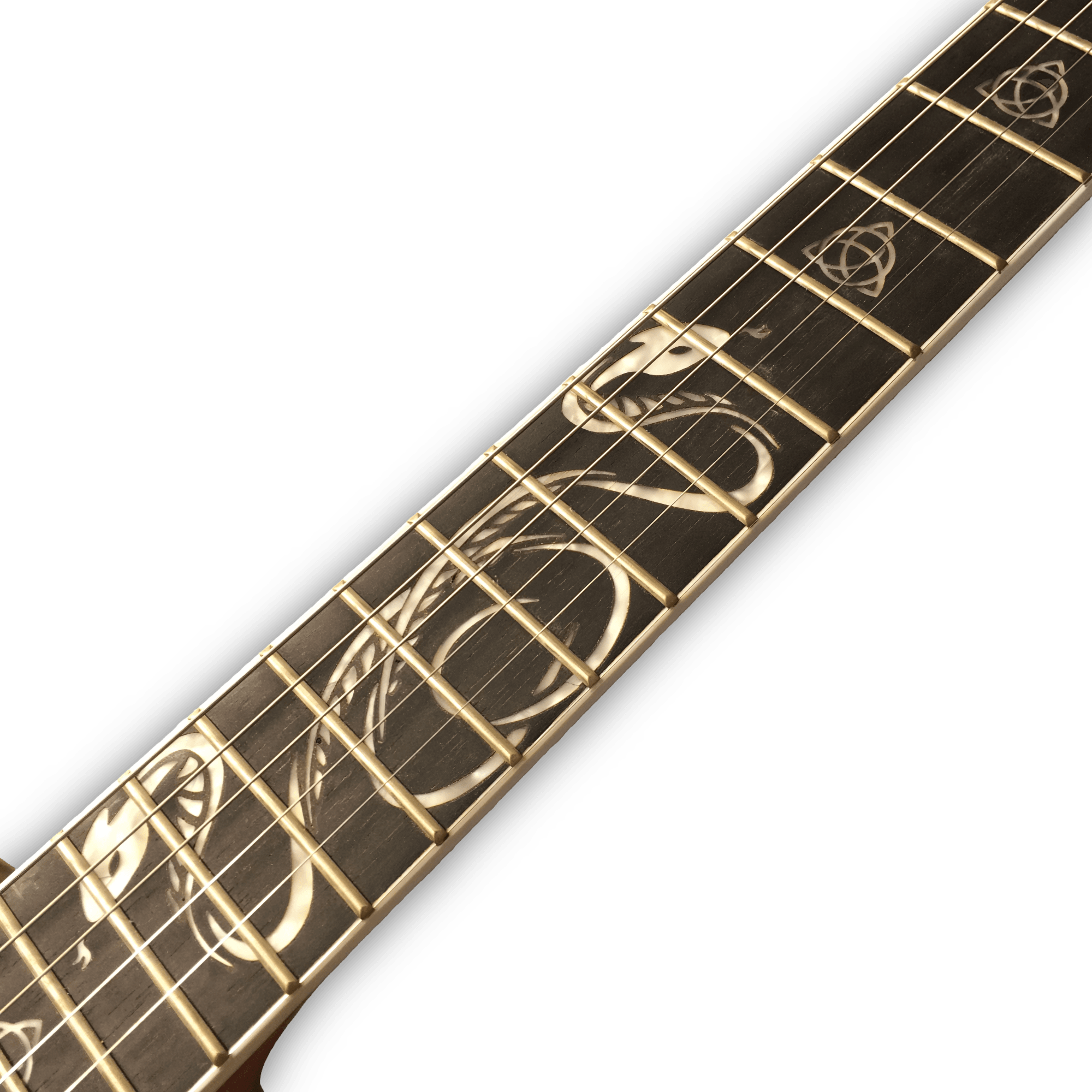 Custom Made Carved Snake LP Style 6 Strings Electric Guitar - Image 4