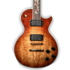 Custom Made Spalted Maple Top Natural Finish LP Style Dragon Inlay 6 Strings Electric Guitar