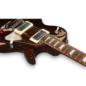 Custom Made Top LP Zebrawood  Style 6 Strings Electric Guitar - Image 2