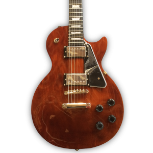 Custom Made Trans Brown Natural Wood LP Style 6 Strings Electric Guitar