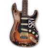 Custom Made Heavy Aged Black Relic Stevie Ray Vaughan SRV Strat Style 6 Strings Electric Guitar