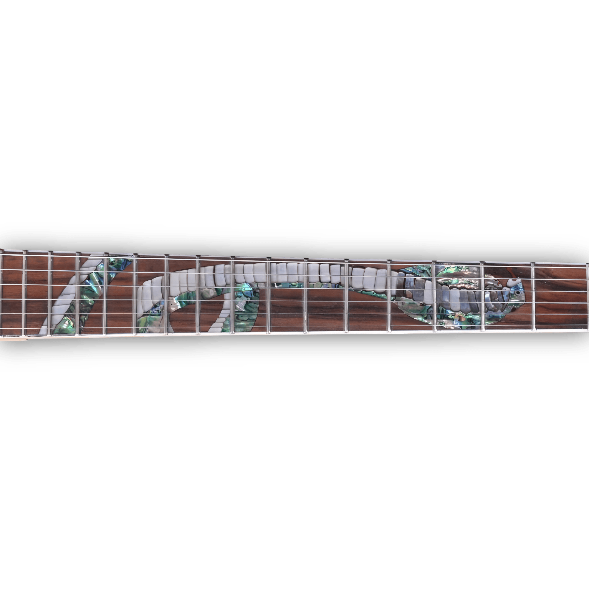 Custom Made Slash Snakepit Red Flame Maple Top Snake Inlay LP Style Electric Guitar - Image 5