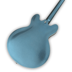 Custom Made Pelham Blue Dave Grohl 335 Style 6 Strings Electric Guitar - Image 6