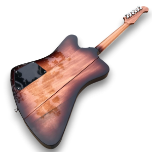Custom Made Firebird Style Sunburst Flame Maple Top Electric Guitar - Image 4