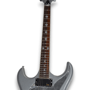 Custom Made Richard Z Style Platinum Silver Electric Guitar - Image 3