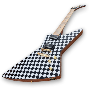 Custom Made Explorer Style Checkerboard Rick Nielsens Electric Guitar
