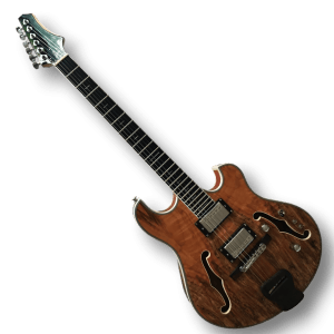 Custom Made Trey Anastasio Style Semi-Hollow Spalted Maple Top 6 Strings Electric Guitar - Image 2