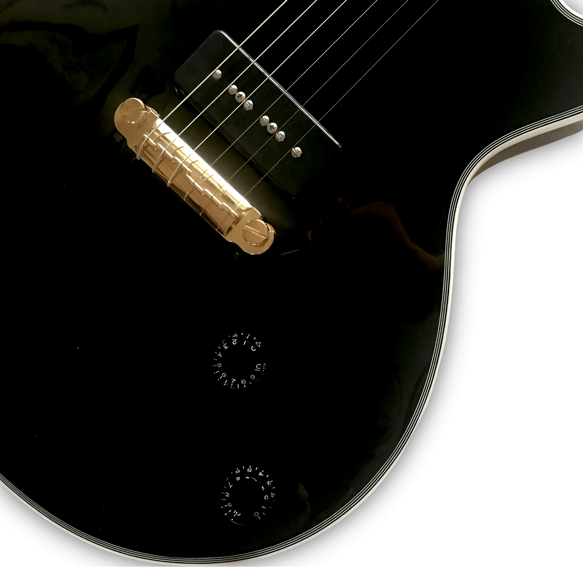 Custom Made Jared James Nichols P90 Old Glory LP Style 6 Strings Electric Guitar - Image 3