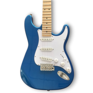 Custom Made Blue Marlin Maple Scalloped Fretboard Strat Style 6 Strings Electric Guitar - Image 2