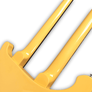Custom Made Double Neck Yellow 4080 Style 4 Strings Bass & 6 Strings Electric Guitar - Image 8