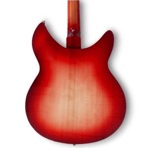 Custom Made Semi-Hollow Left Handed Fireglo 360 Style 6 String Electric Guitar - Image 6