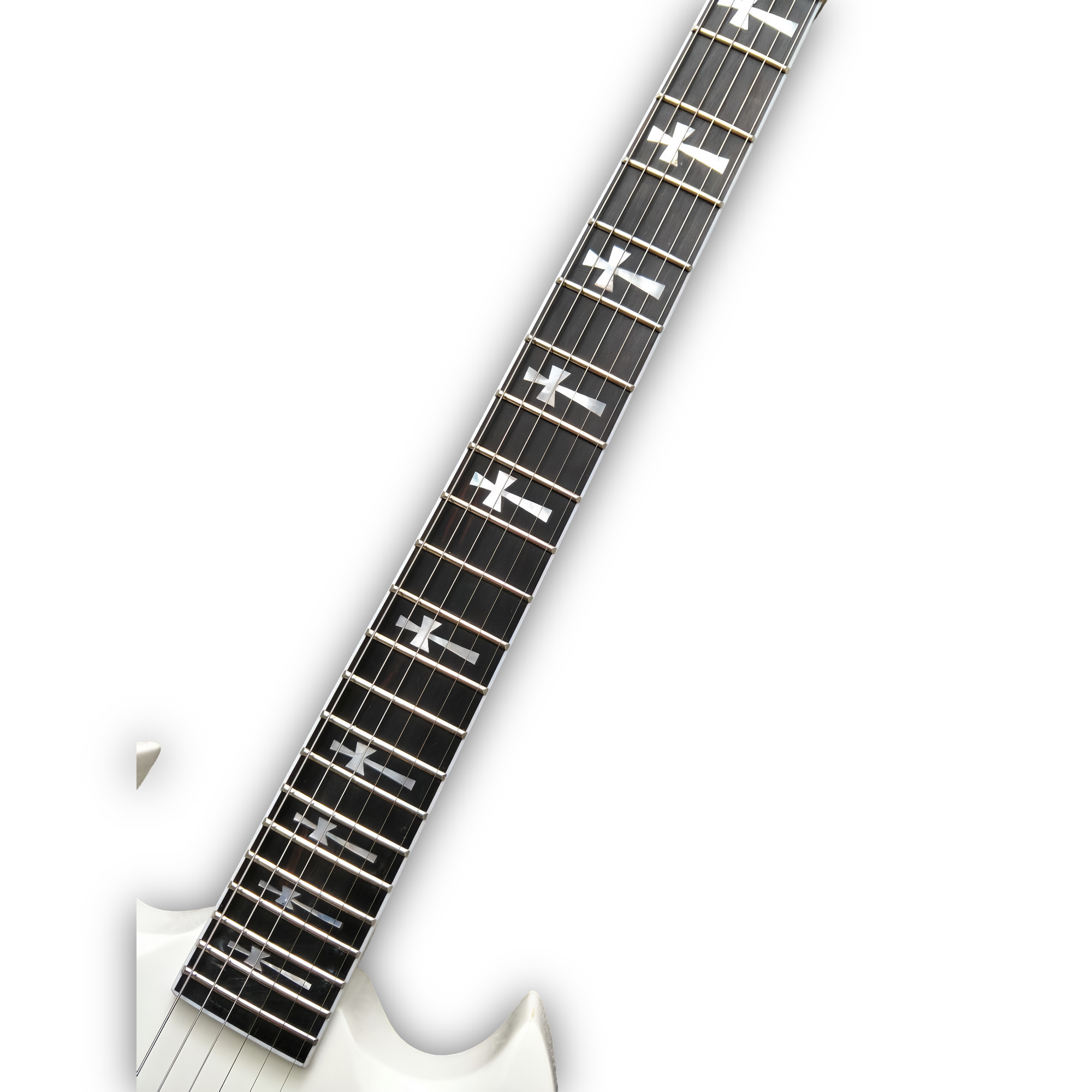 Custom Made White SG Style 6 Strings Electric Guitar - Image 2