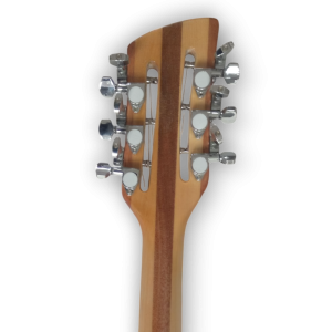 Custom Made Mapleglo Natural Wood Semi-Hollow 370/12 Style Left Handed Electric Guitar - Image 6