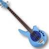 Custom Made Bongo Style Sky Blue Burst 4 Strings Electric Bass