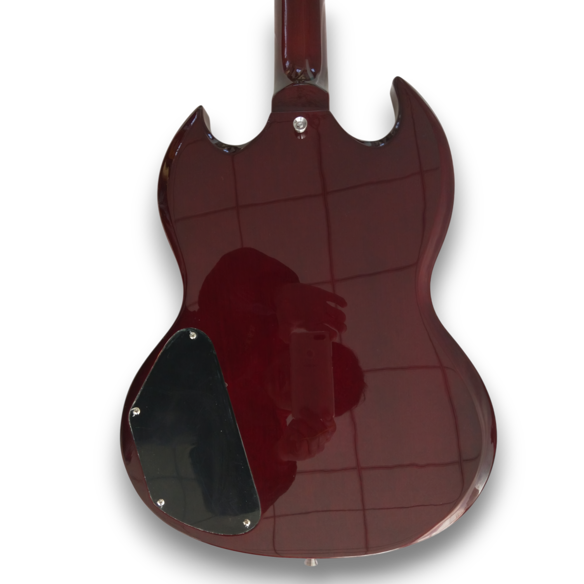 Custom Made Angus Young Cherry Vintage SG Style 6 Strings Electric Guitar - Image 4