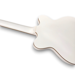 Custom Made Double Cutaway White Falcon Hollow Body Style 4 Strings Electric Bass - Image 6