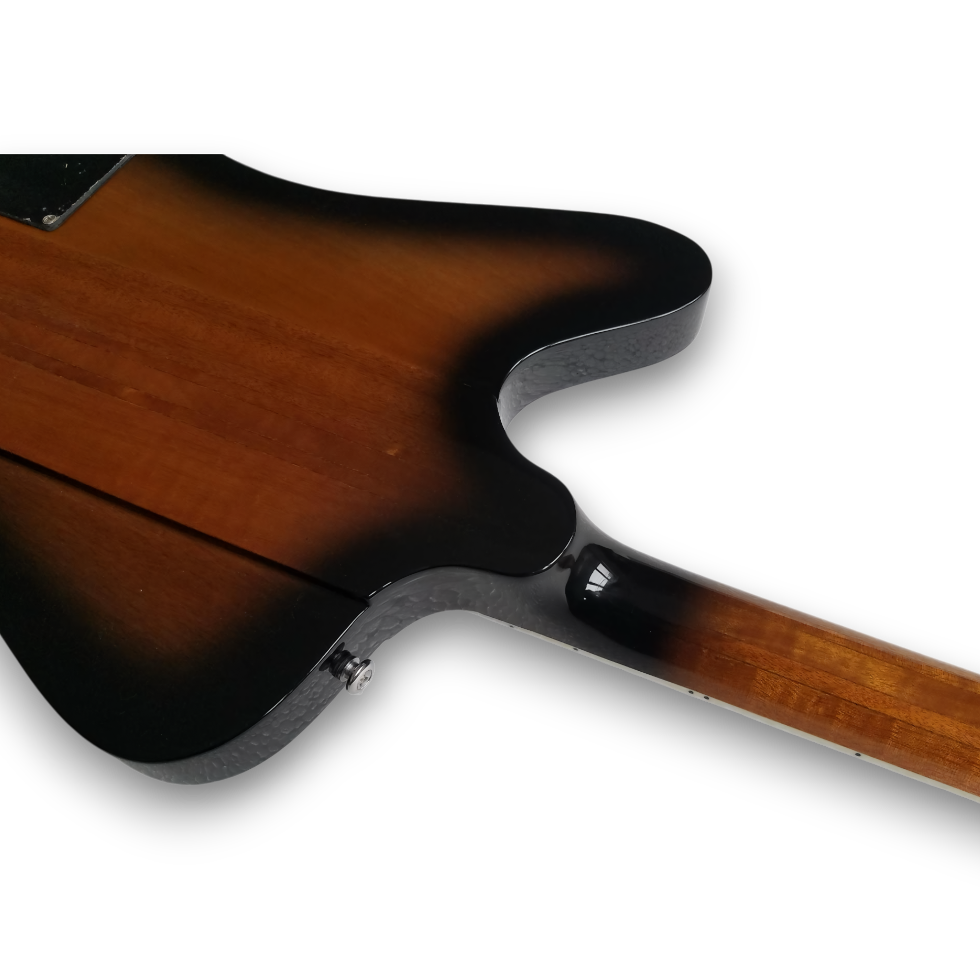 Custom Made Firebird Platypus Style Tobacco Sunburst Flame Maple Top Electric Guitar - Image 8