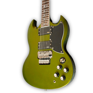 Custom Made SG Style Tony Iommi Olive Drab Green 6 Strings Electric Guitar
