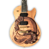 Custom Made Carved Snake LP Style 6 Strings Electric Guitar