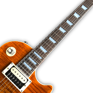 Custom Made Flame Maple Top Appetite Amber LP Style 6 Strings Electric Guitar - Image 4