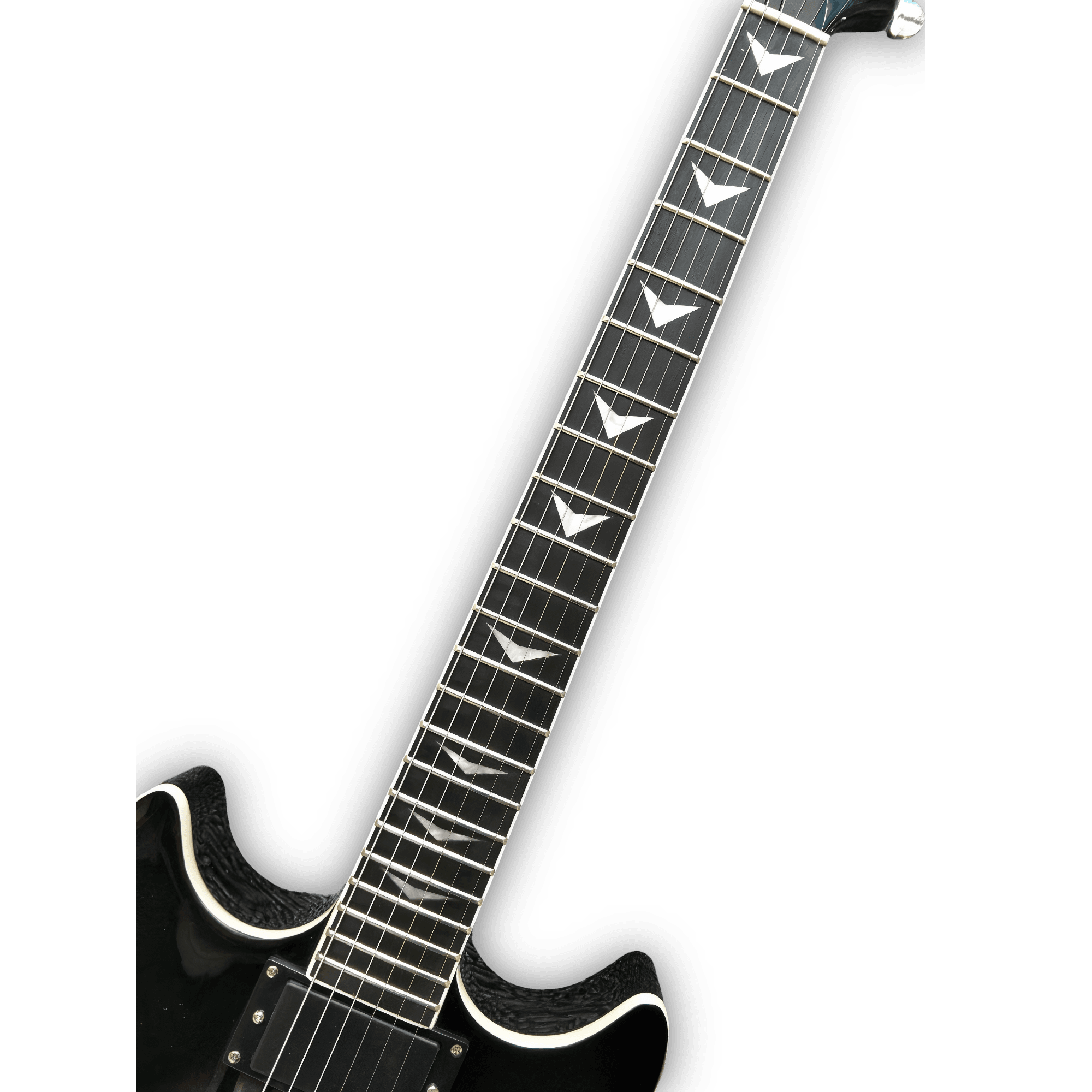 Custom Made Purple Burst Left Handed Double Cutaway Style 6 Strings Electric Guitar - Image 3
