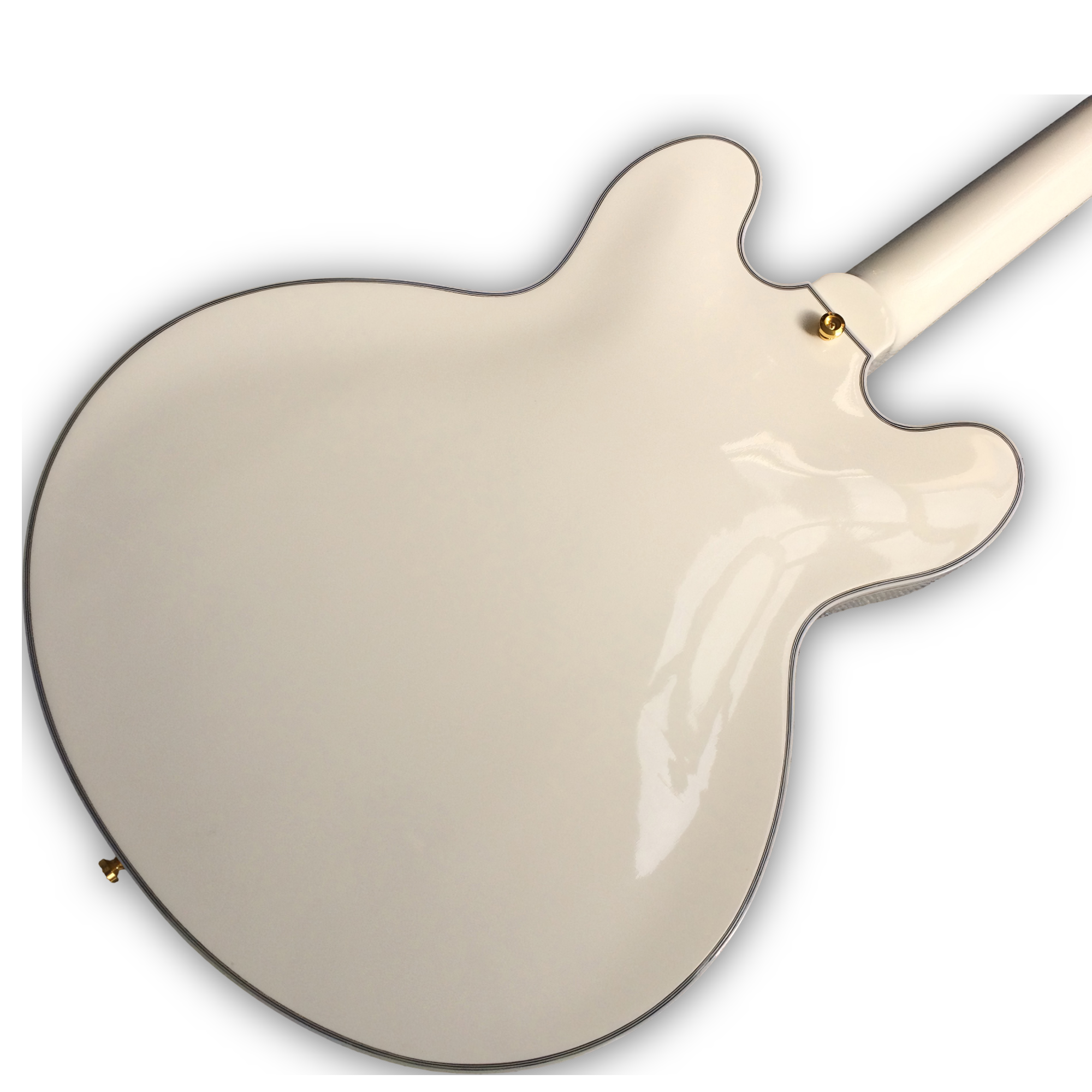Custom Made Alpine White Semi-Hollow ES355 Style 6 Strings Electric Guitar - Image 4