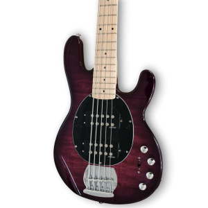Custom Made Purple Burst Quilted Maple Top 5 Strings Electric Bass