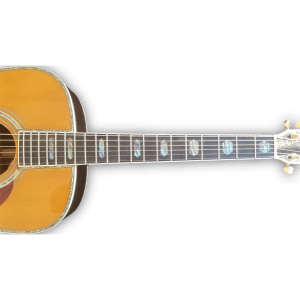 Custom Made Natural Wood D45 Style Abalone Inlay Acoustic Guitar - Image 3