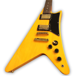 Custom Made Moderne Heritage Style Natural Finish 6 Strings Electric Guitar