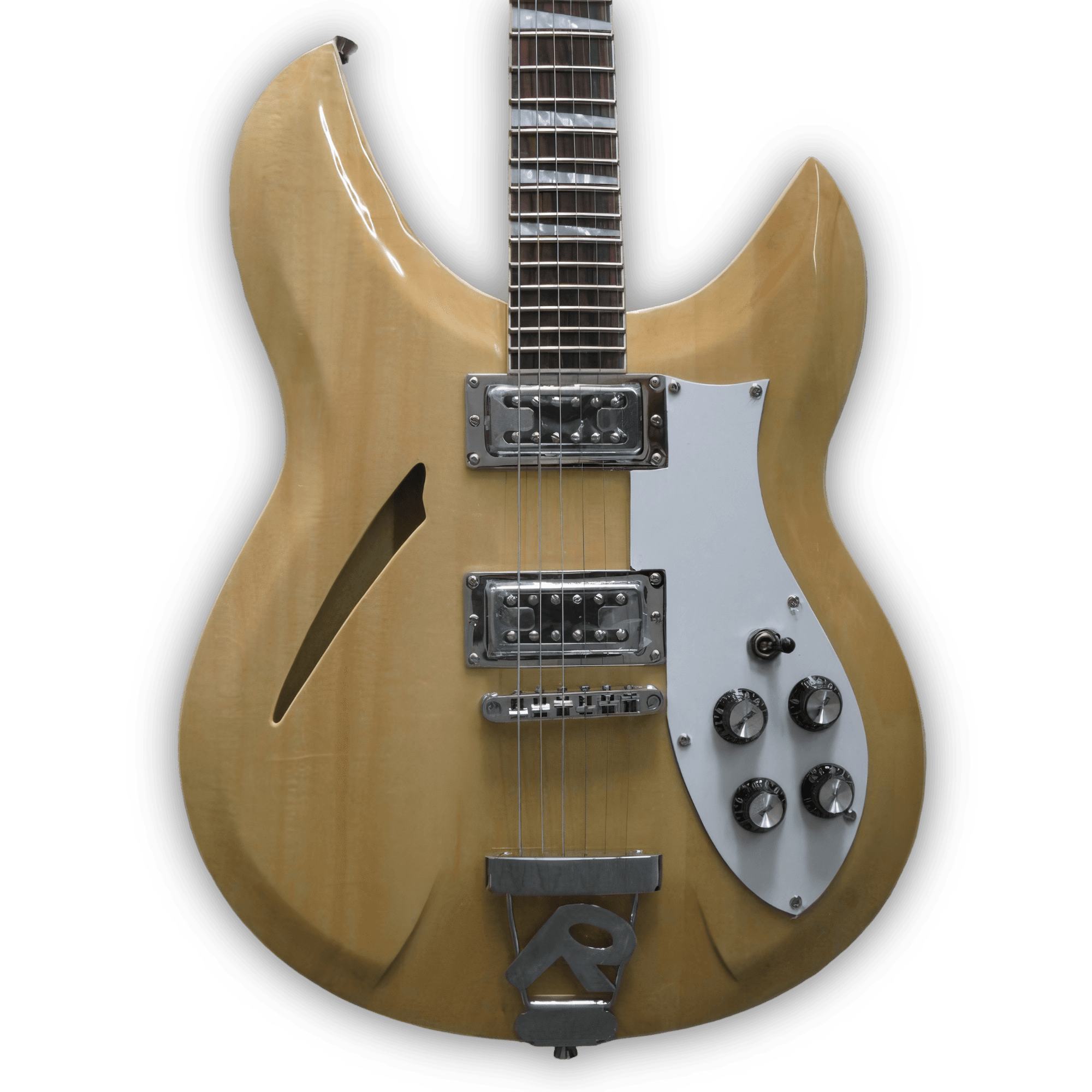 Custom Made Mapleglo Semi-Hollow Body 381 Style 6 String Electric Guitar