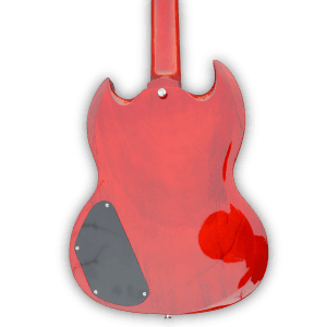 Custom Made SG Junior Style Vintage Cherry 6 Strings Electric Guitar - Image 3