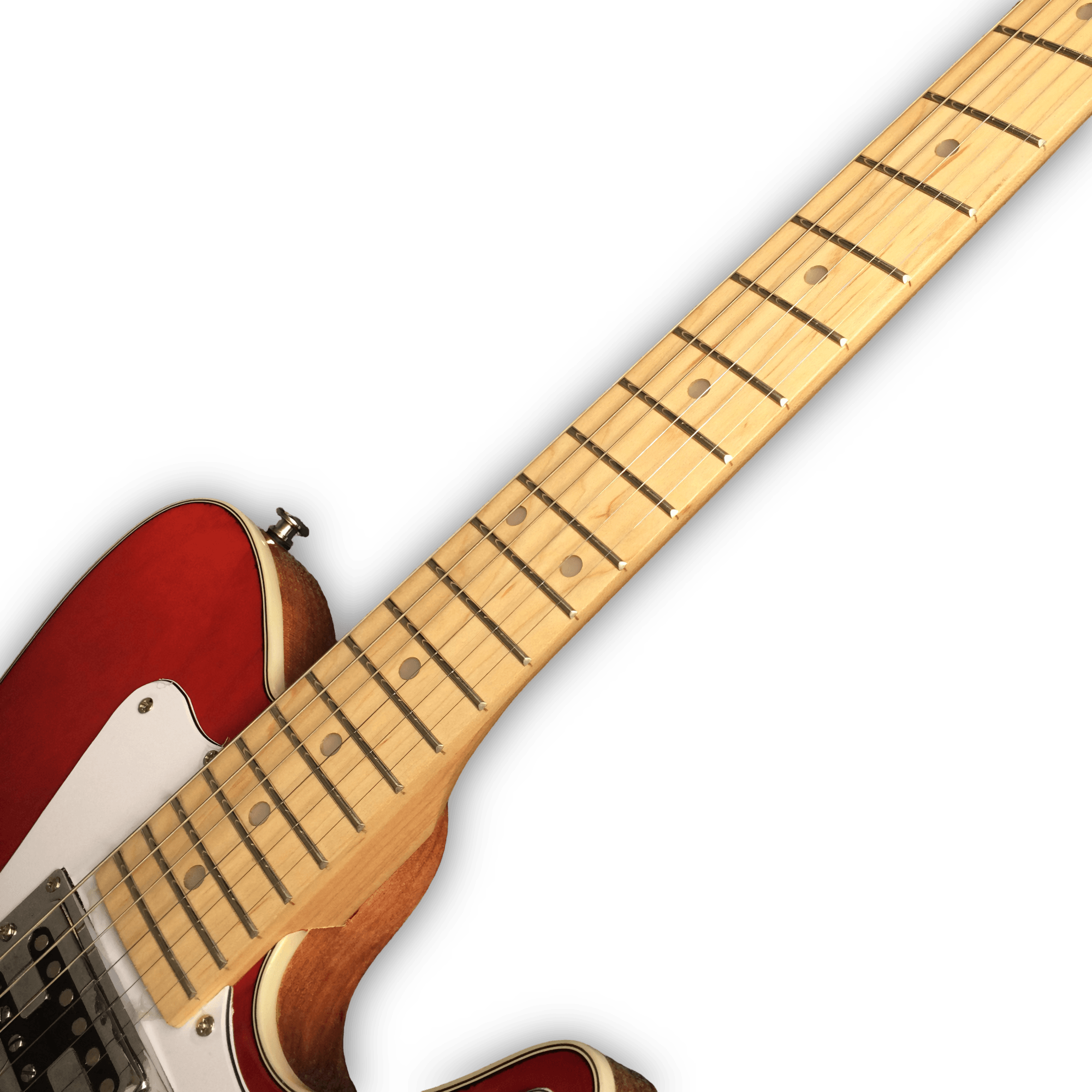 Custom Made Candy Apple Red Thinline Style 6 Strings Electric Guitar - Image 3