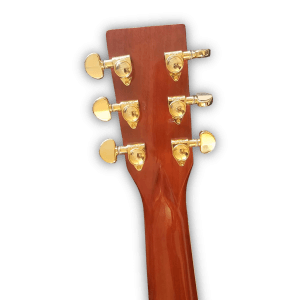 Custom Made Natural Wood D45 Style Abalone Inlay Acoustic Guitar - Image 7