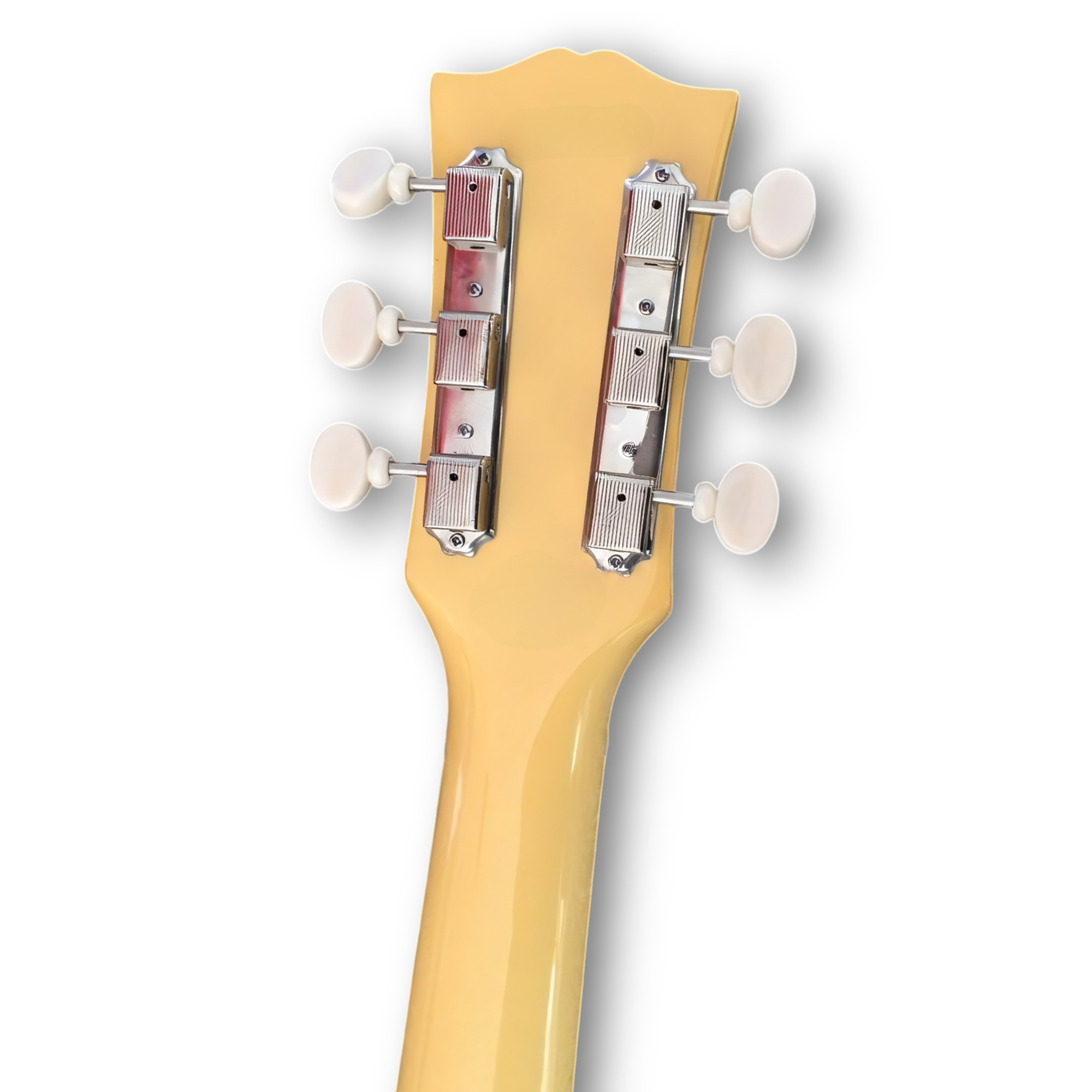 Custom Made TV Yellow P90 Pickup Double Cut LP Junior Style 6 Strings Electric Guitar - Image 6