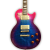 Custom Made Flame Maple Top Blueberry Burst LP Style Electric Guitar 6 Strings